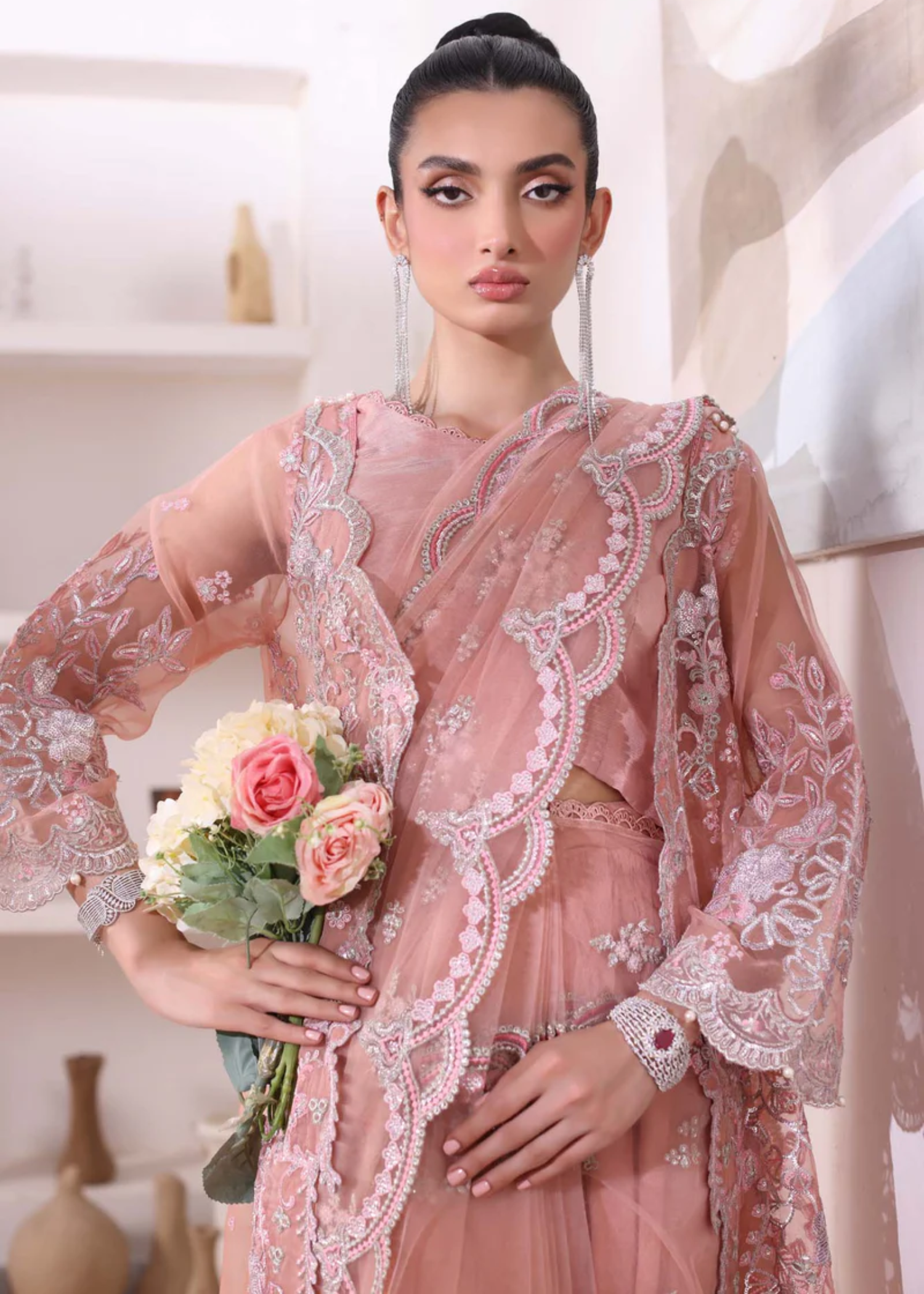 schiffli Unstitched in Pink