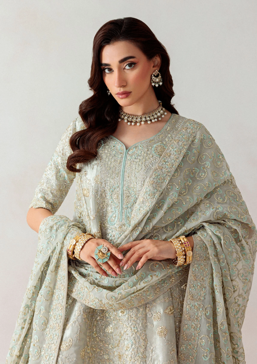 tissue Unstitched in Tea green