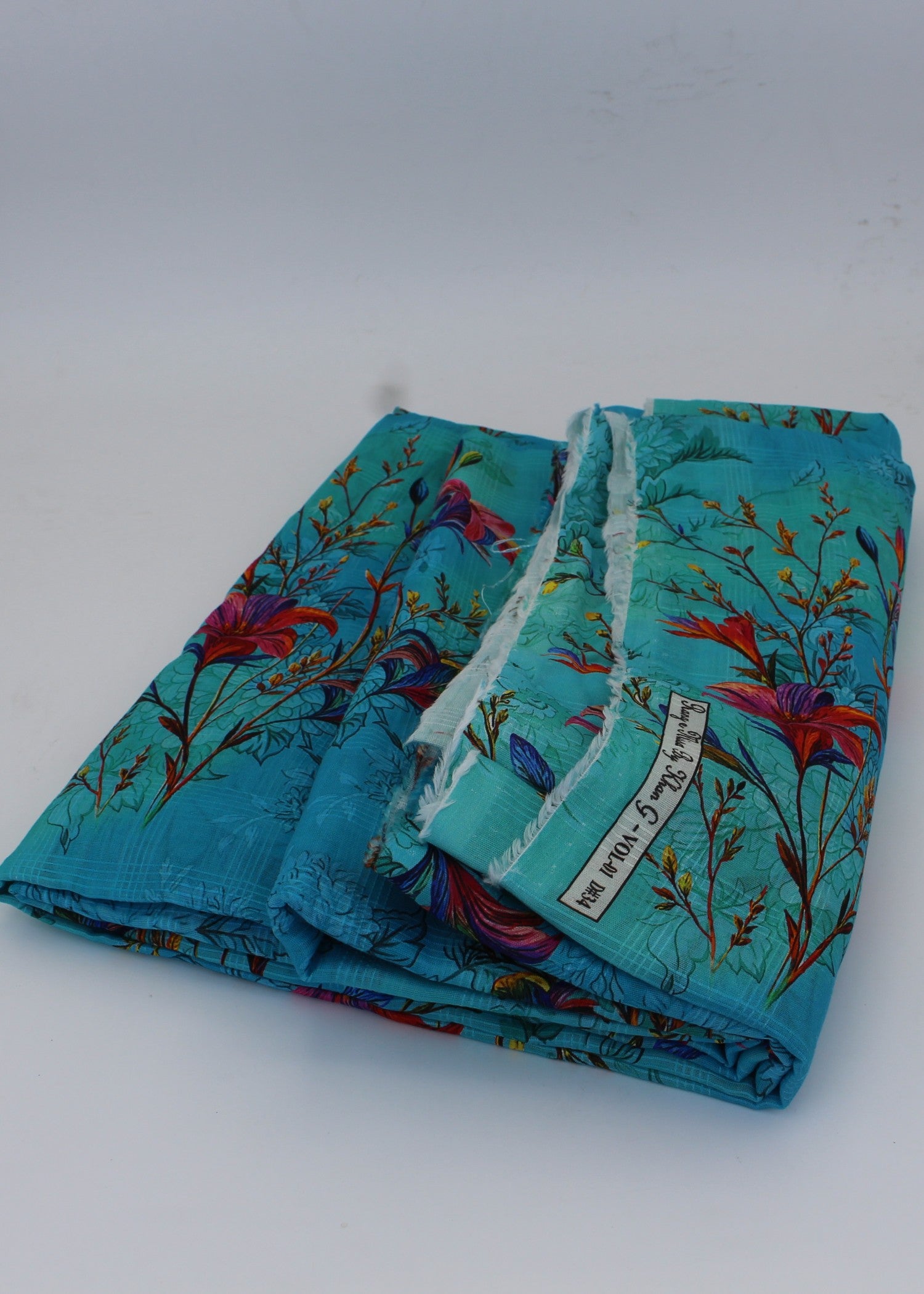 lawn Unstitched in Pacific blue
