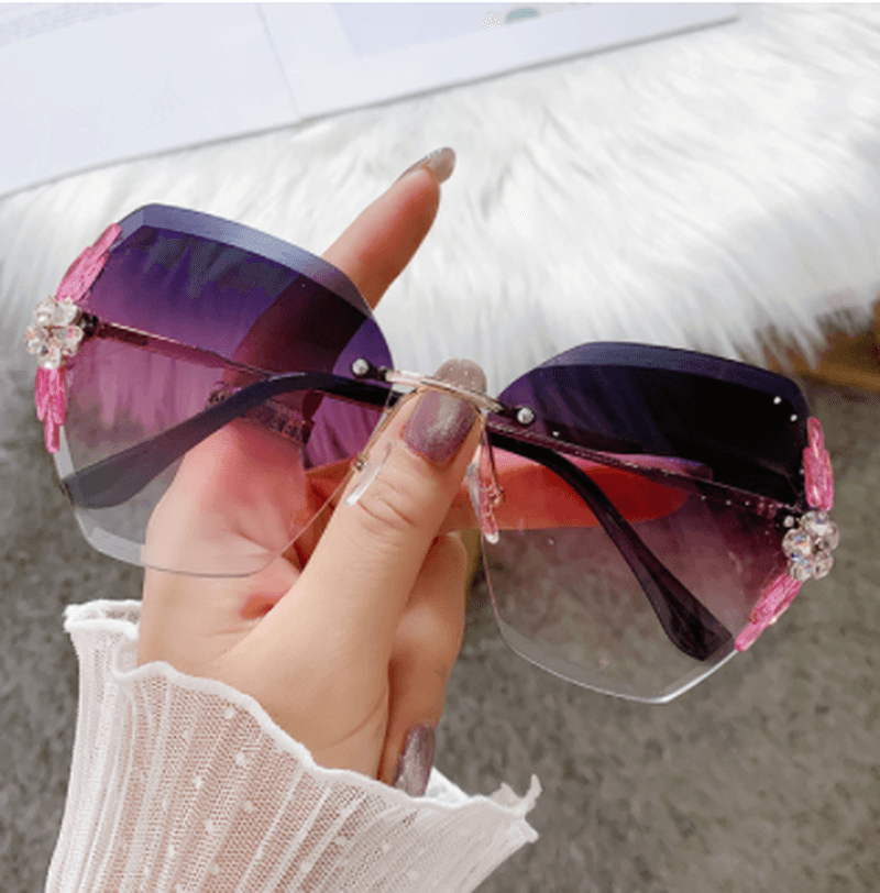 Net Red Trendy Sunscreen and Anti-Ultraviolet Korean Glasses