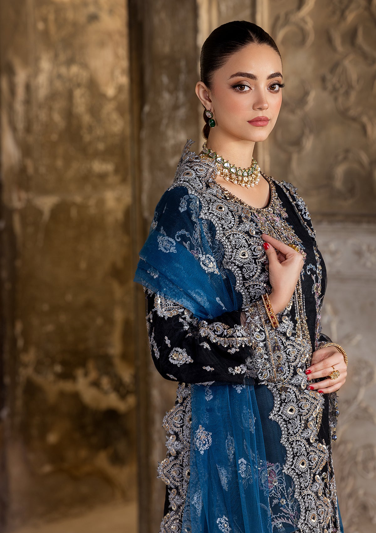 net Sharara in Black