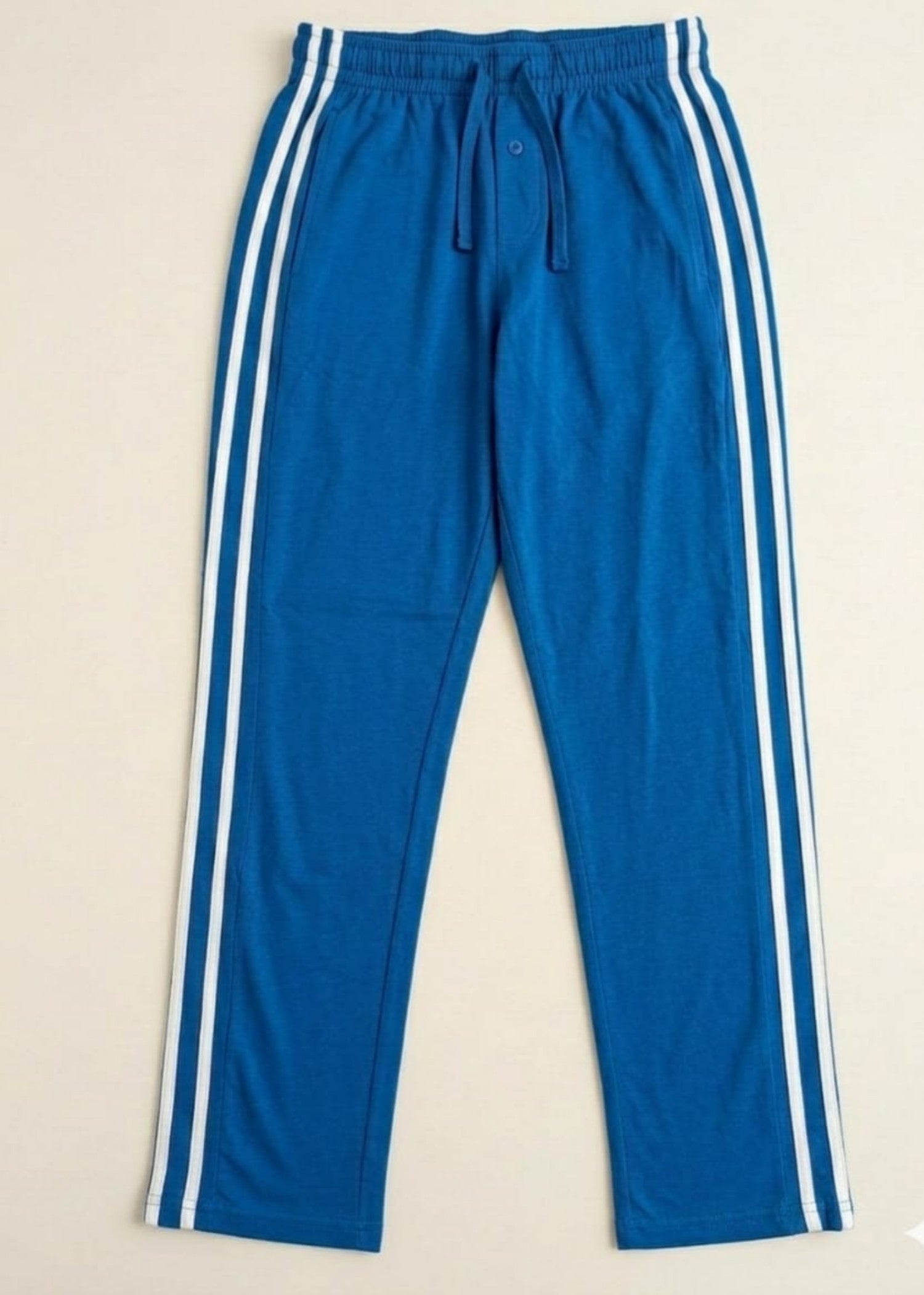 cotton jersey Trousers in Royal blue
