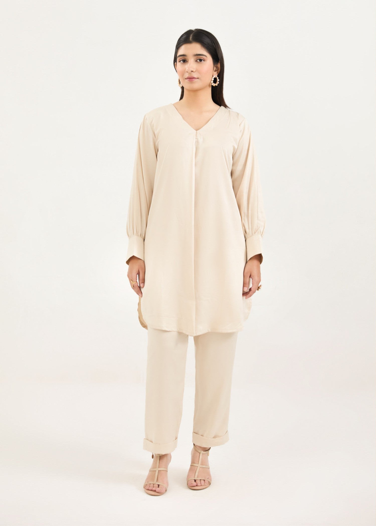 viscose Co Ord Sets in Beige