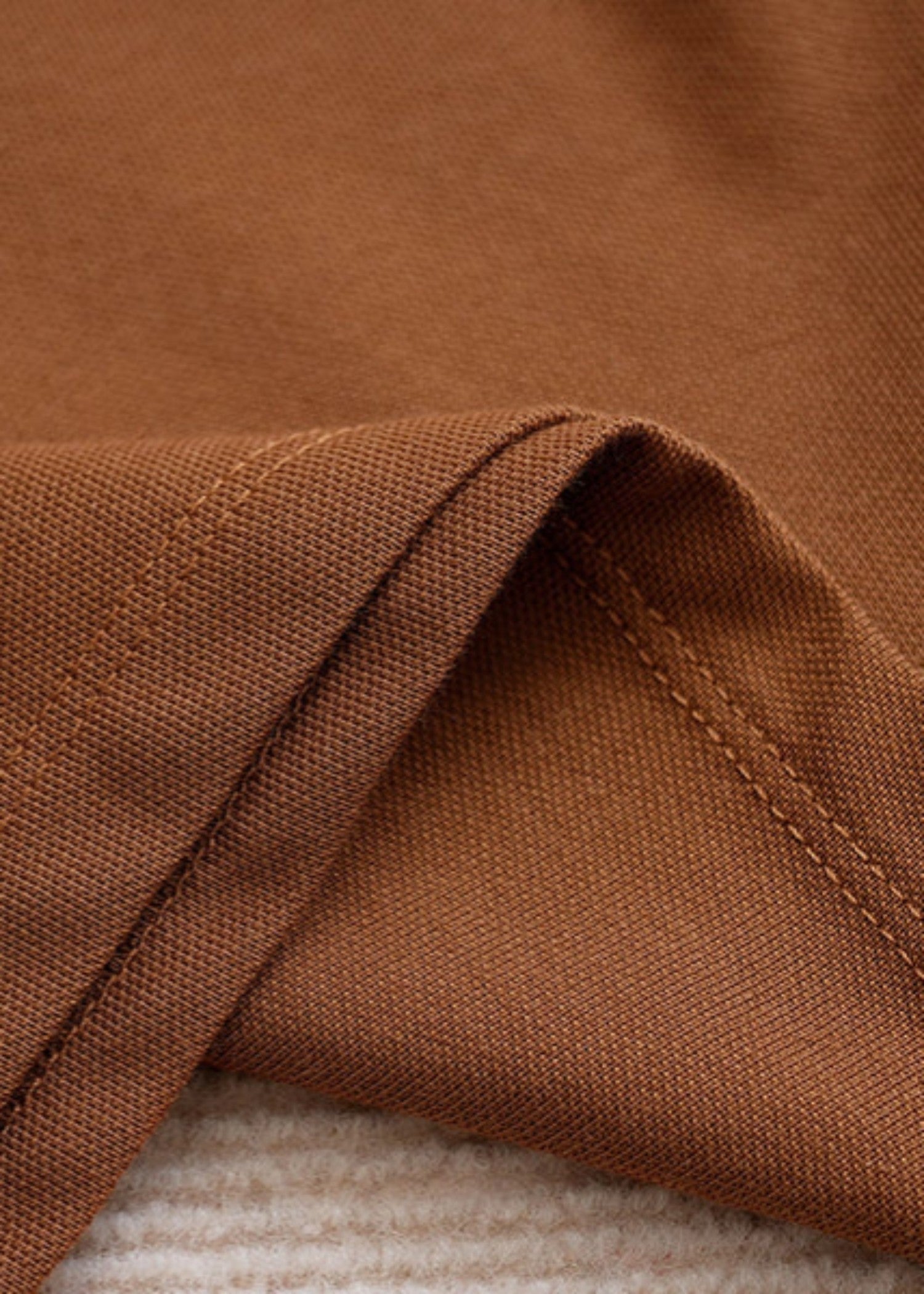 porque/pique Polo Shirt in Earth brown