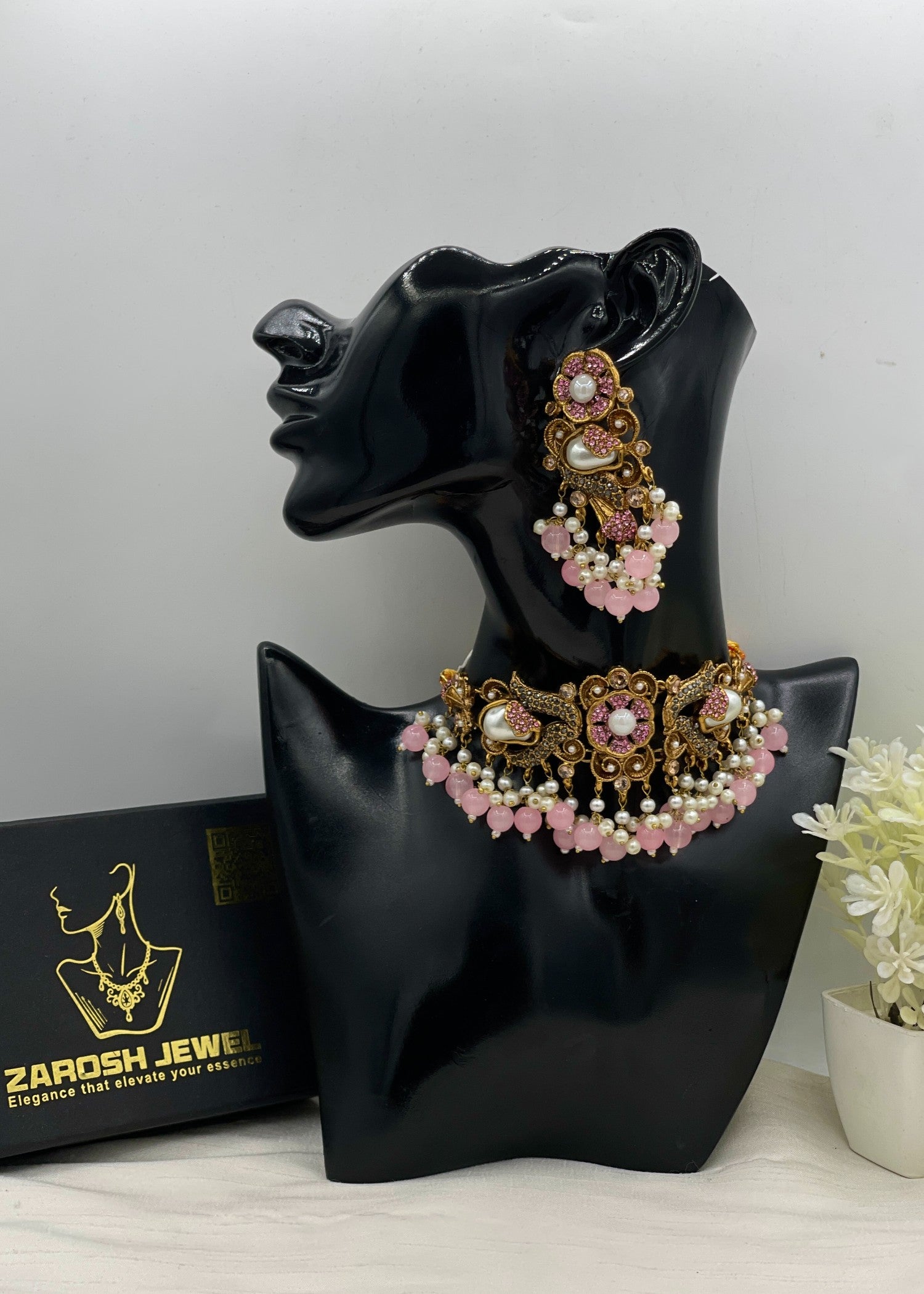 Choker in Pink Color by - Trendy Women Choker DKQ7067