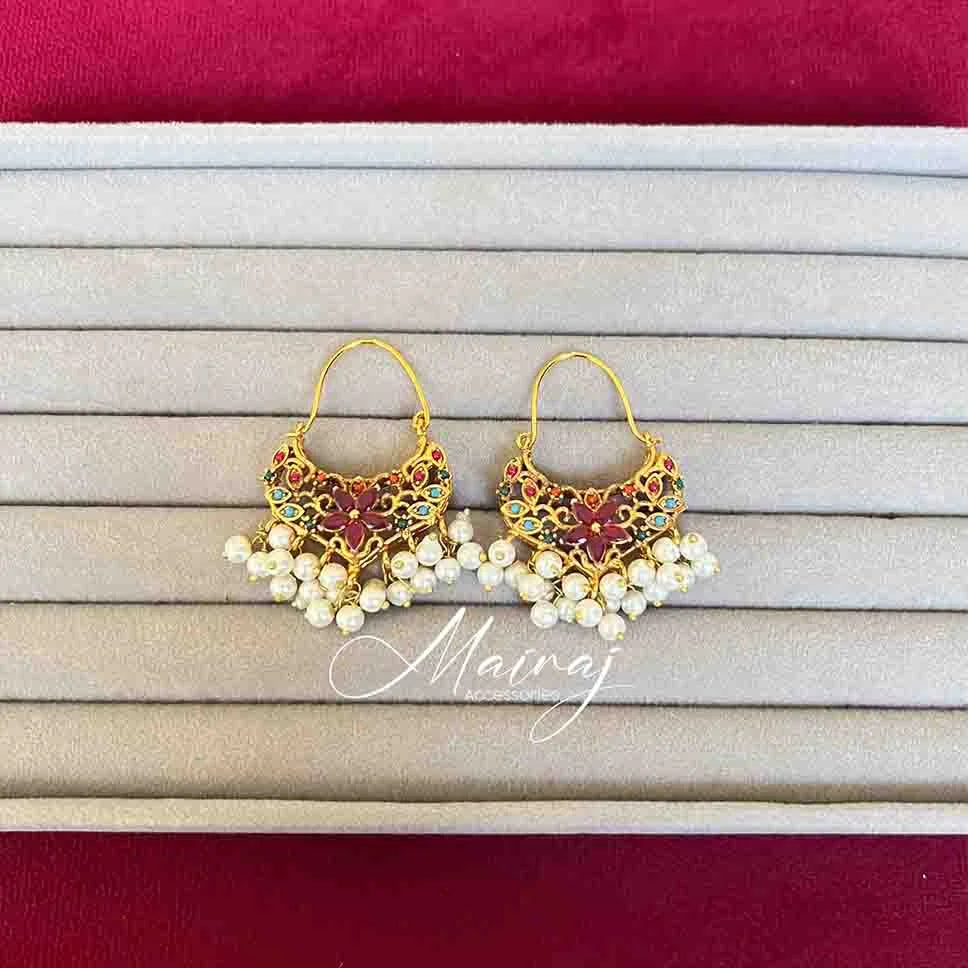 Earrings in Multi Color by - Trendy Women Earrings NQT8183