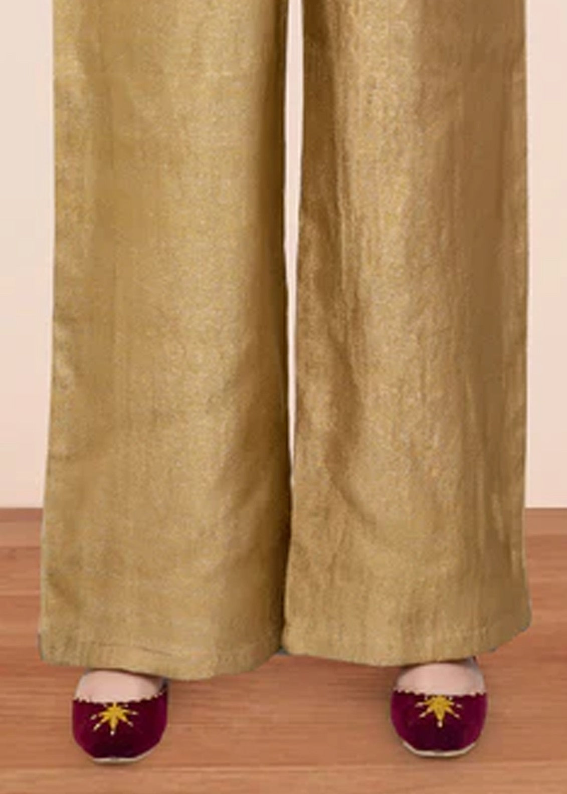 zari Trousers in Gold