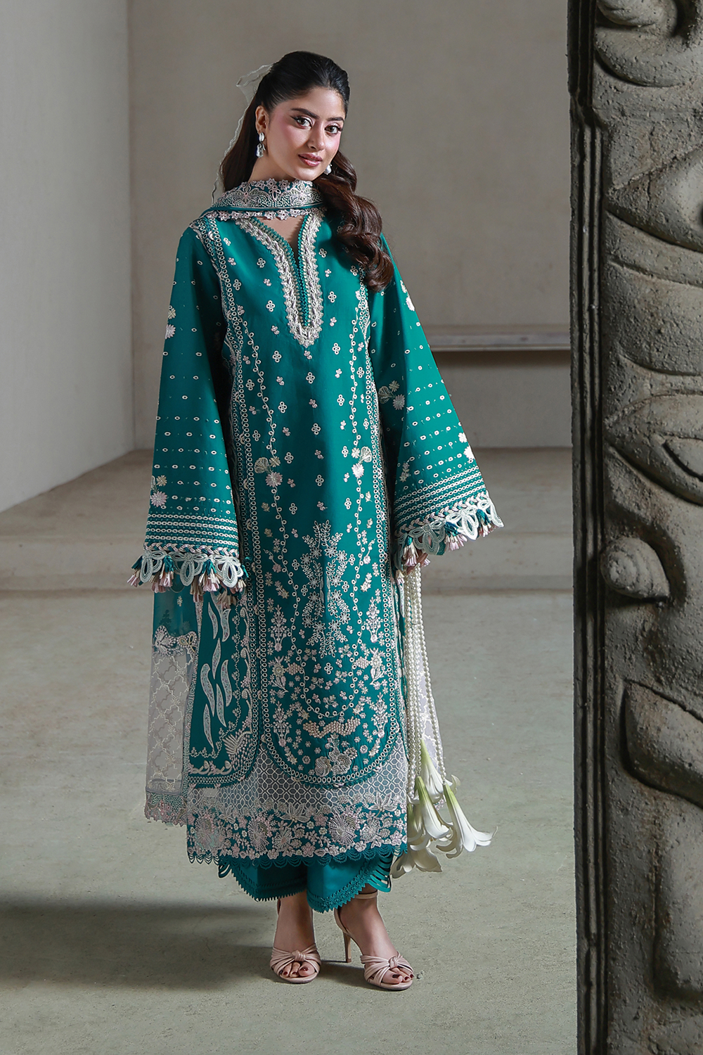 Saagar Festive Luxury Lawn – AYZEL (AL-07)