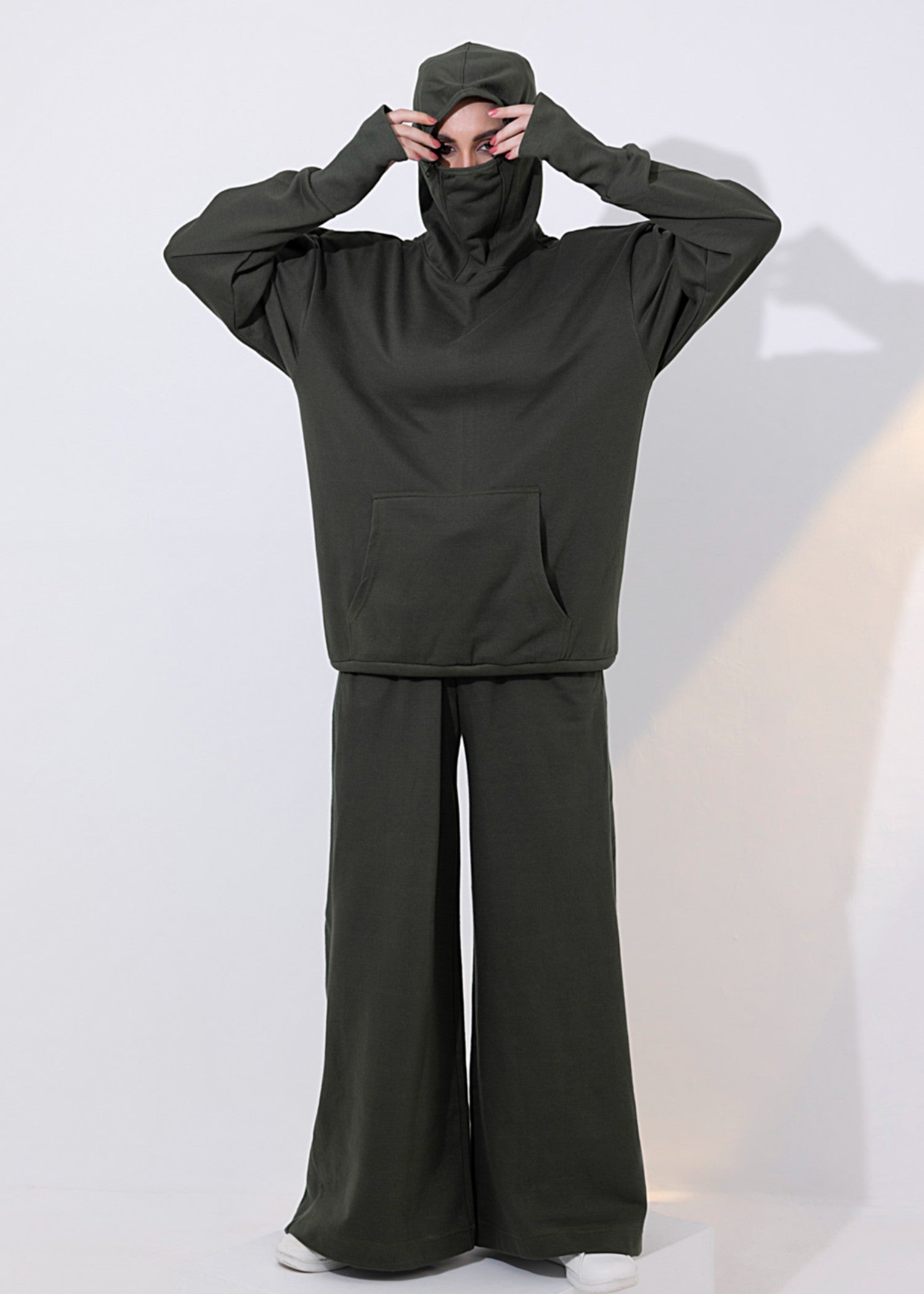 fleece Co Ord Sets in Army green