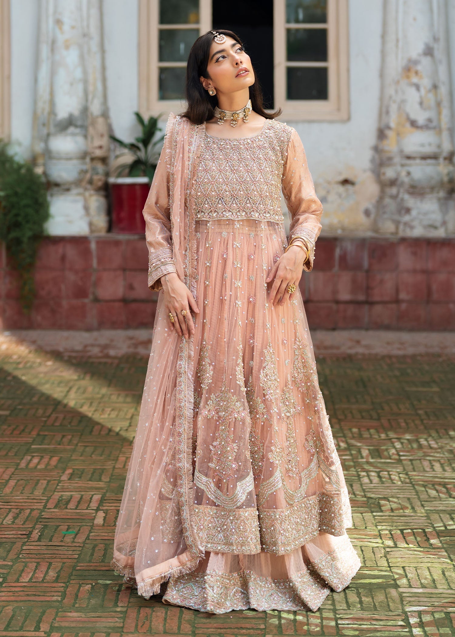 net Maxi in Baby pink
