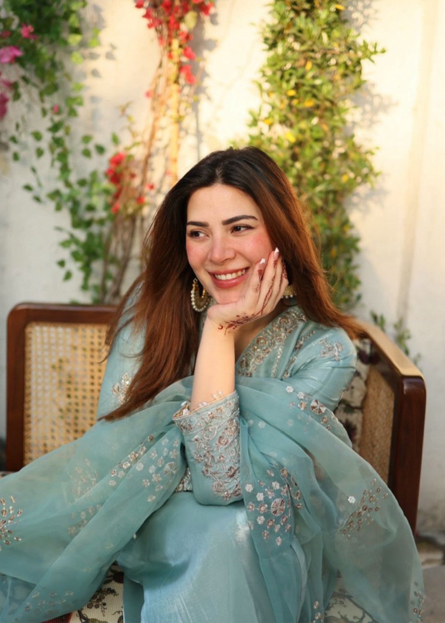 charmuse/shamooz Kurta Set in Pastel green