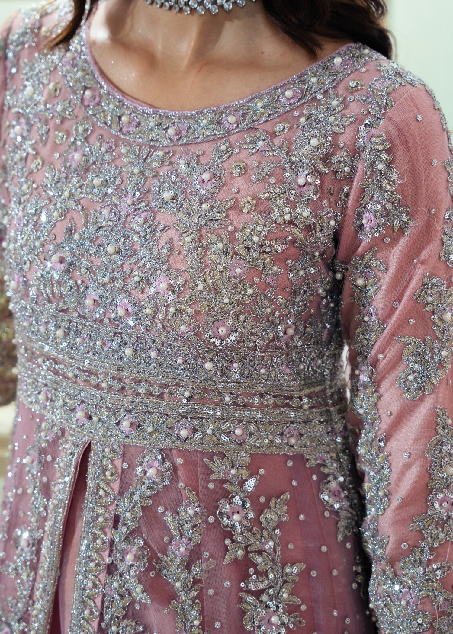 net Maxi in Pastel pink