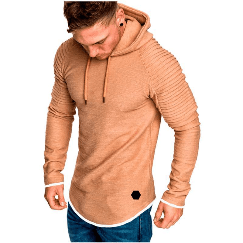 Men'Srround Neck Slim Hooded Long Sleeves