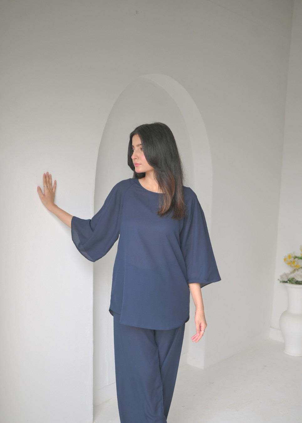 georgette Co ord Sets in Blue
