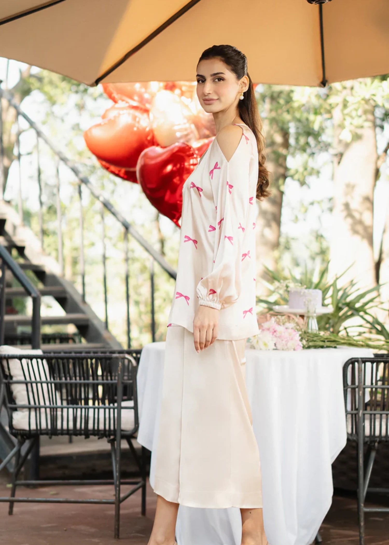 silk Top in Ivory