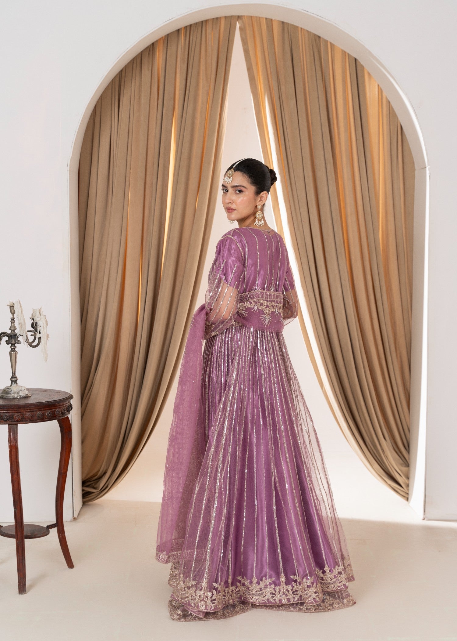 net Maxi in Bright lavender