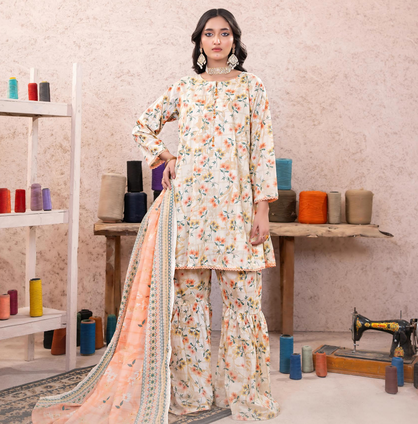 Printed Summer Lawn Drop 14 – 7