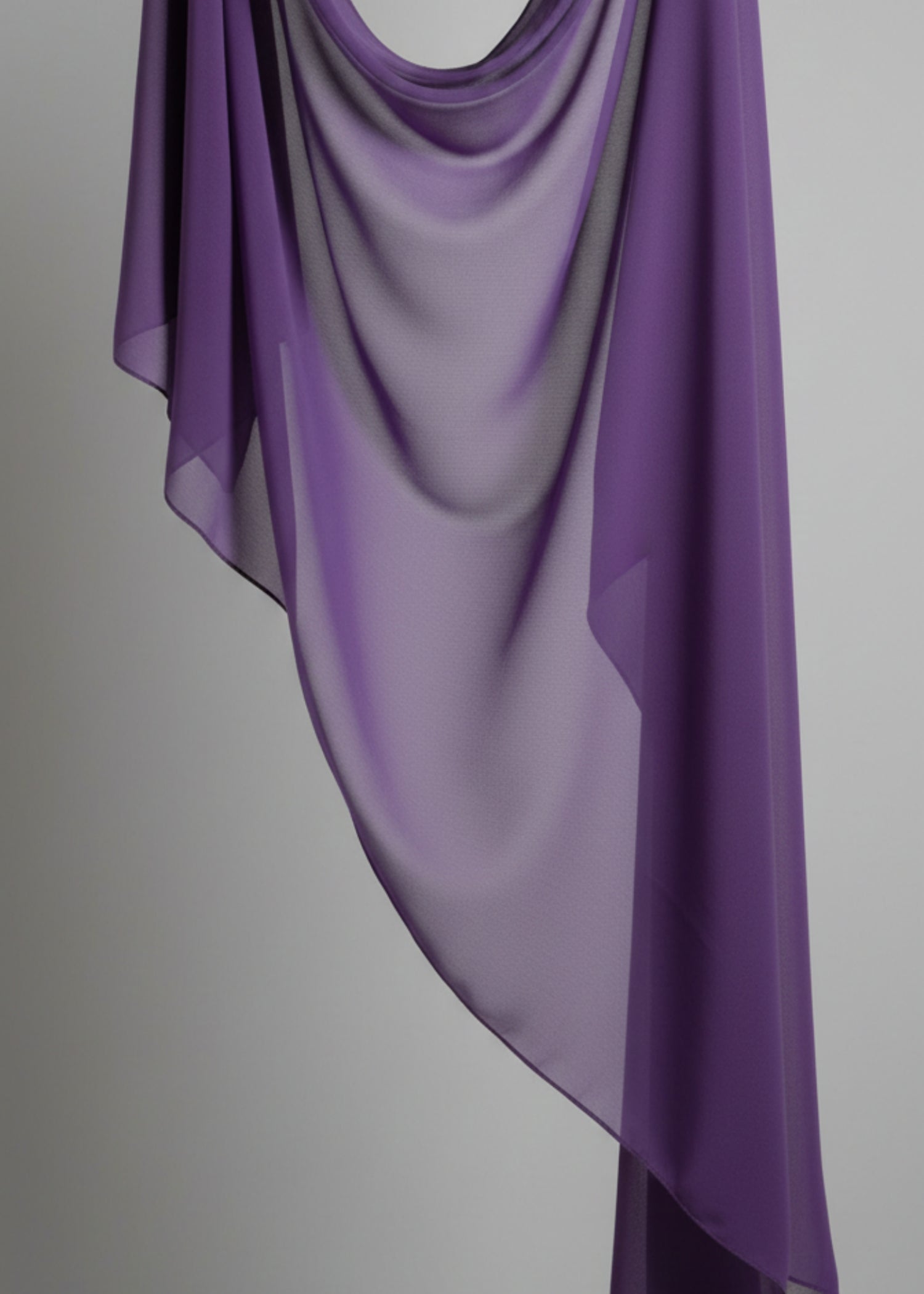 chiffon Hijab in Purple