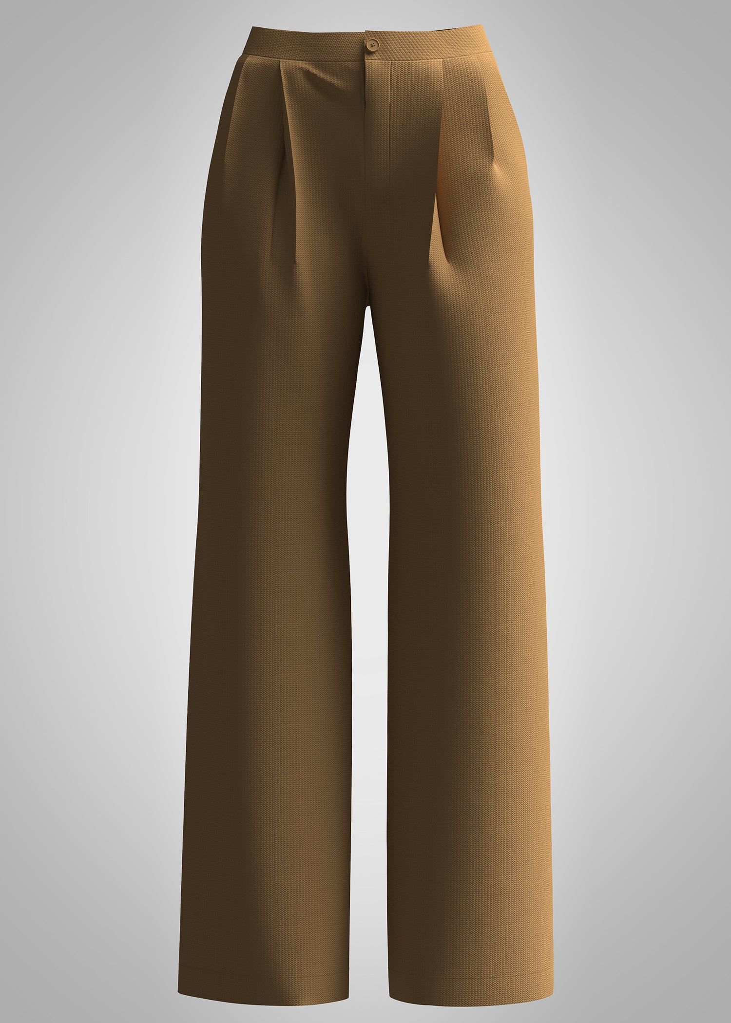 polyester Pants in Golden brown