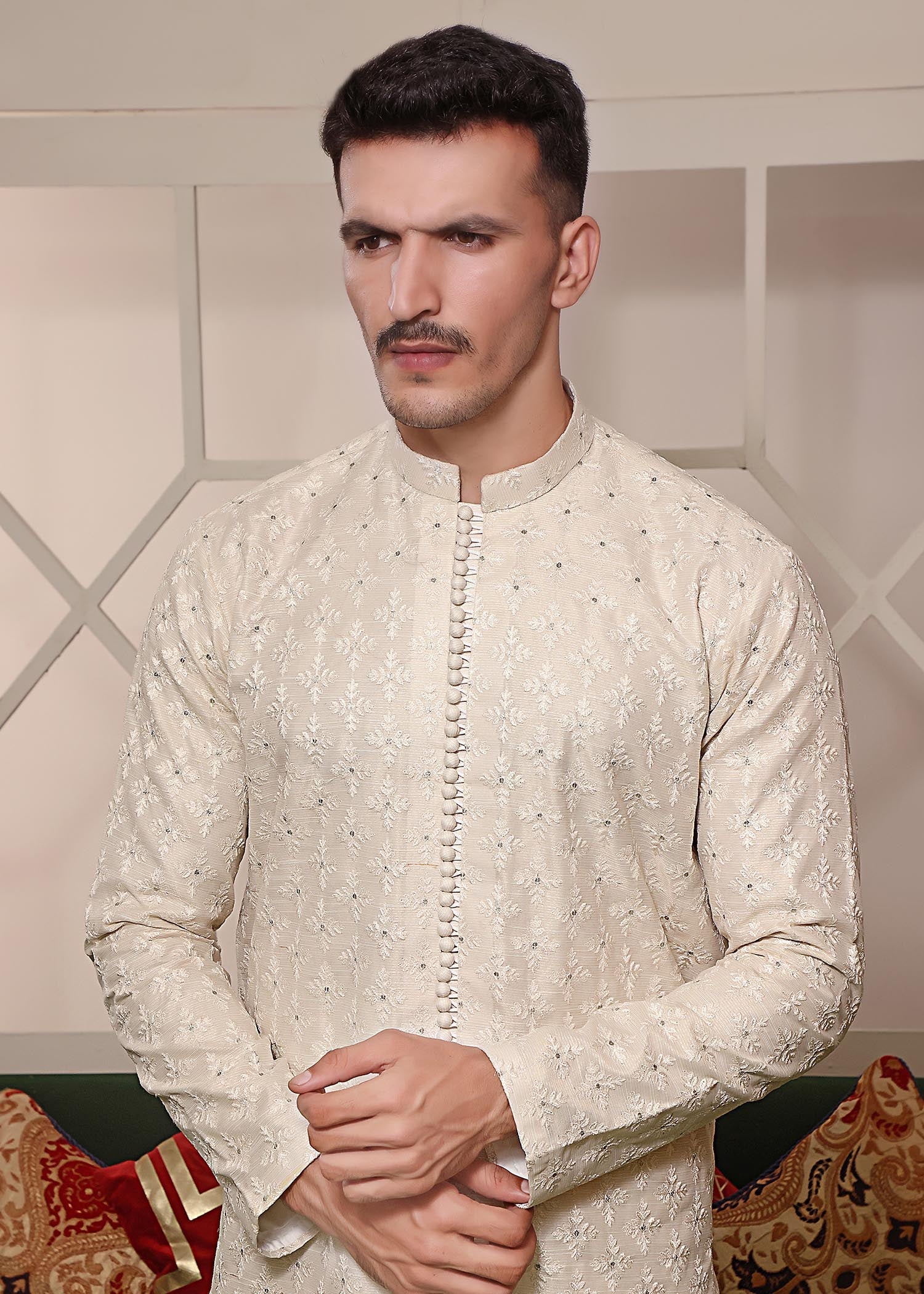 masuri Kurta Set in Cream