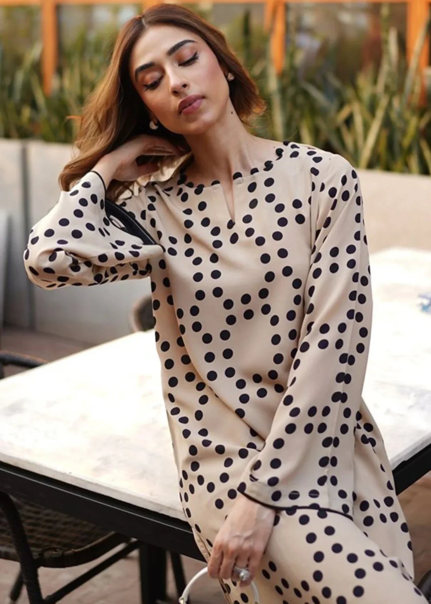 georgette Co ord Sets in Beige