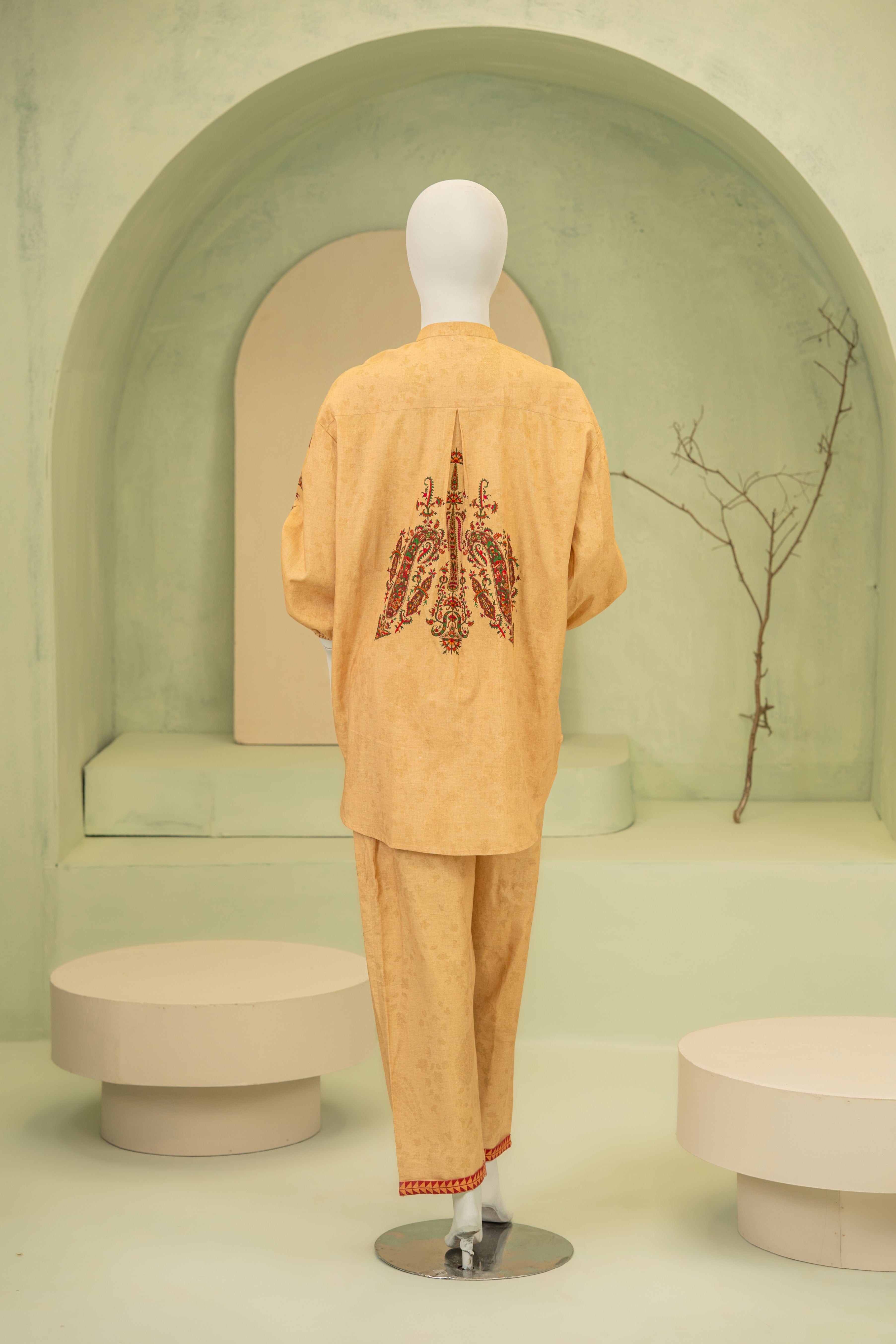 linen Co ord Sets in Honey orange