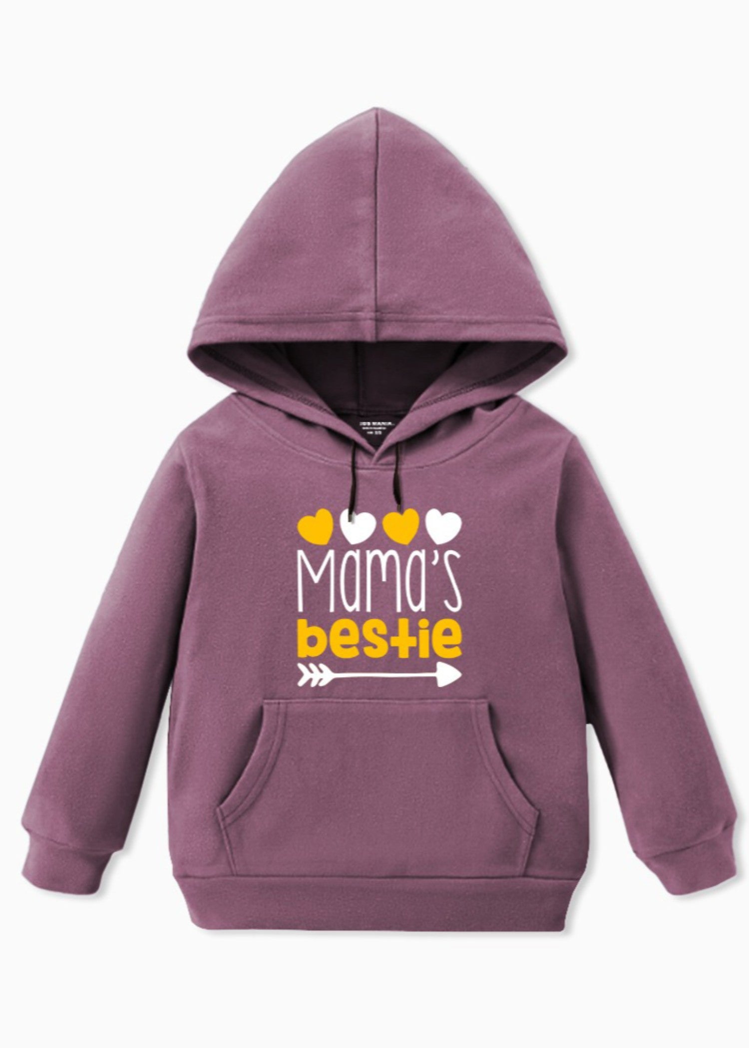 fleece Hoodie in Mulberry