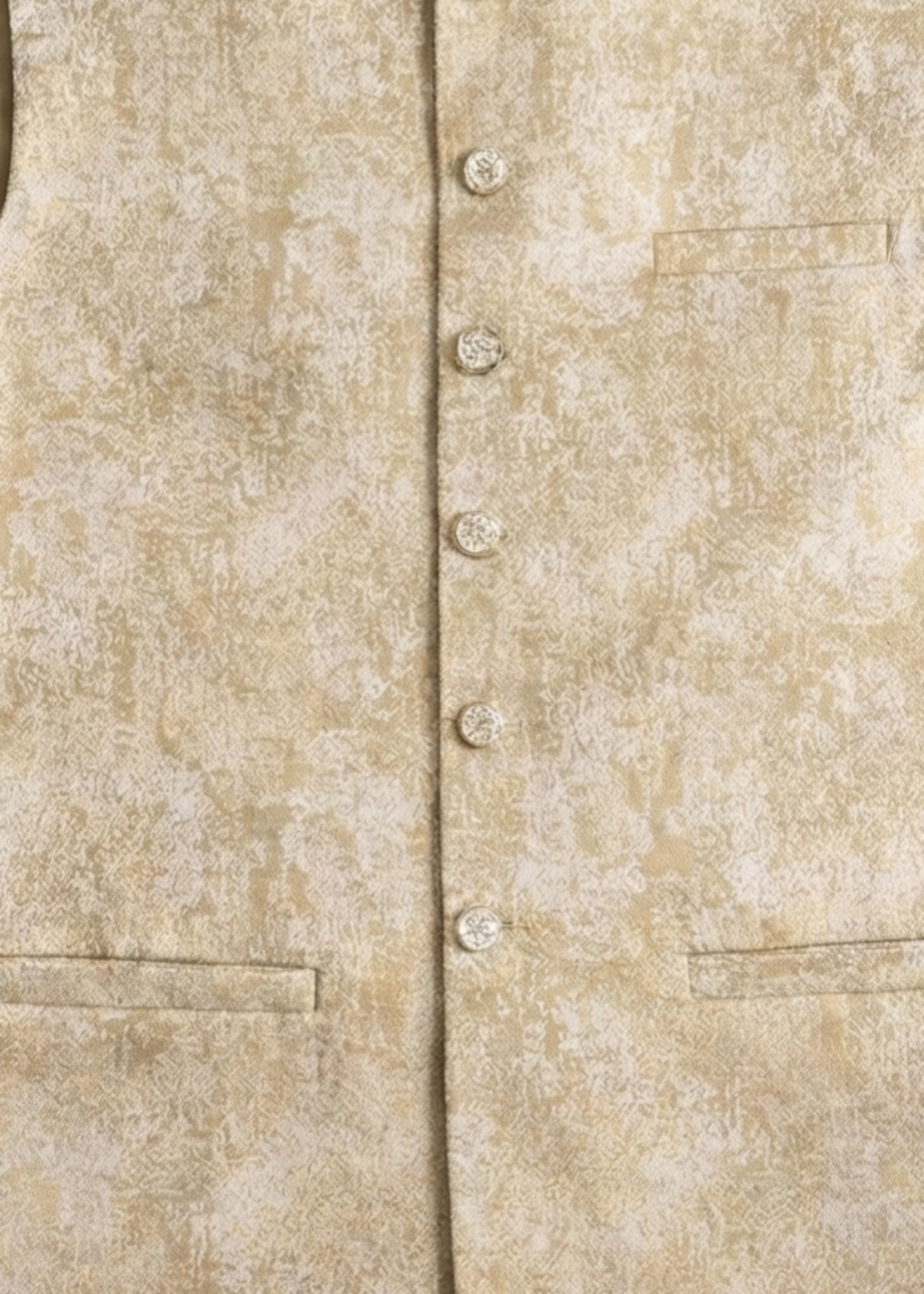 silk Waistcoat in Gold
