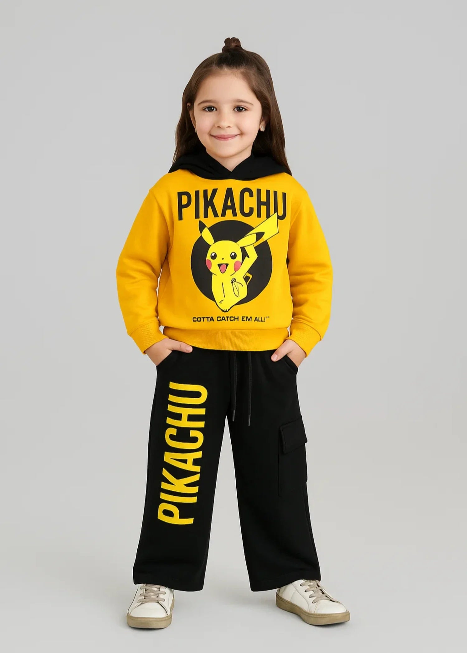 fleece Tracksuit in Yellow