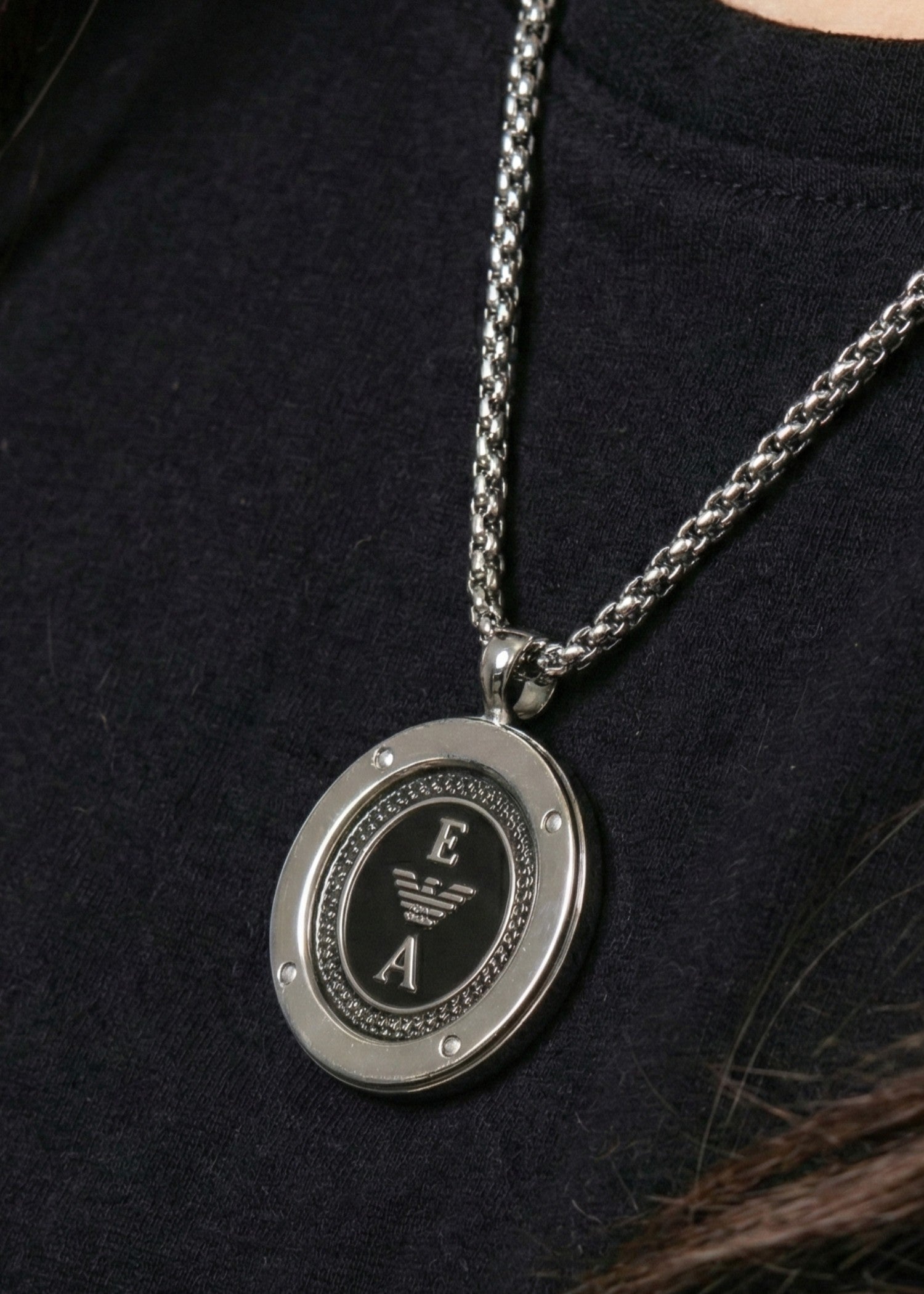 Necklace in Black, silver Color by - Trendy Women Necklace LTG5760