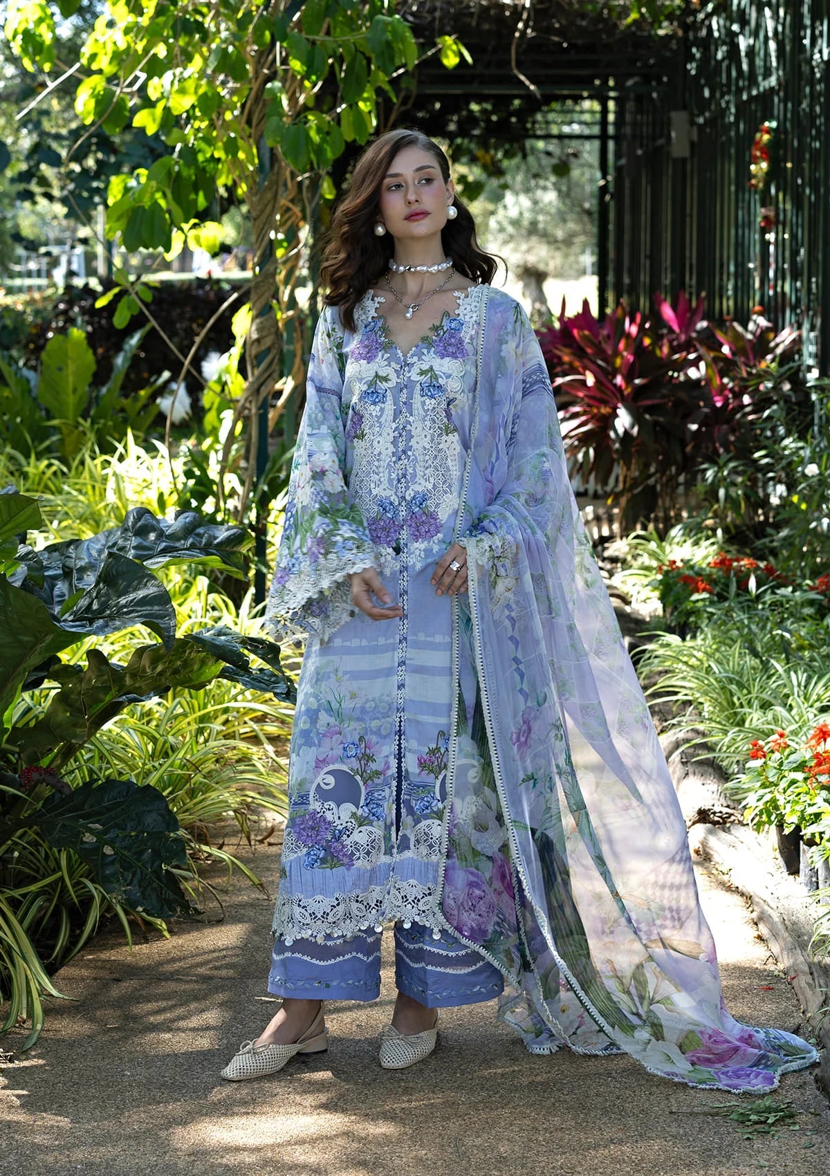Signature Embroidered Lawn Prints – ESA-6A MOONLIT PETALS