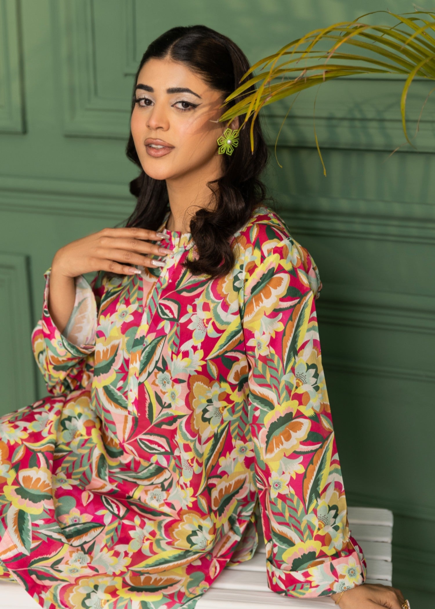 lawn Co Ord Sets in Shocking pink