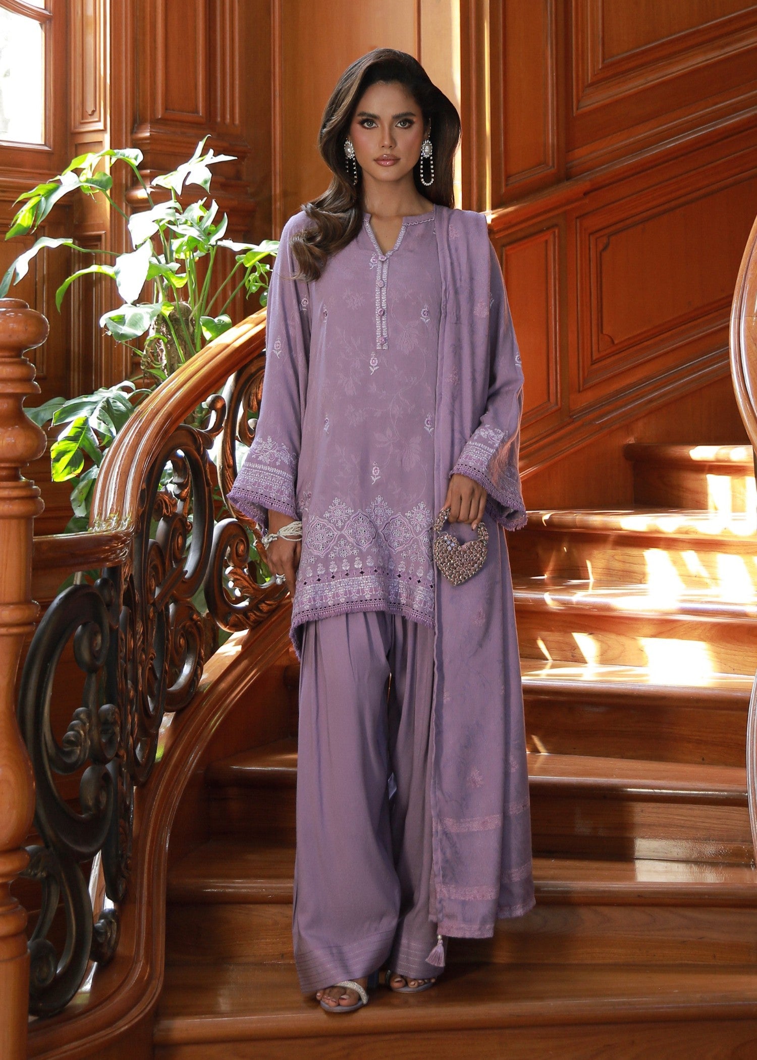 jacquard Unstitched in Lilac