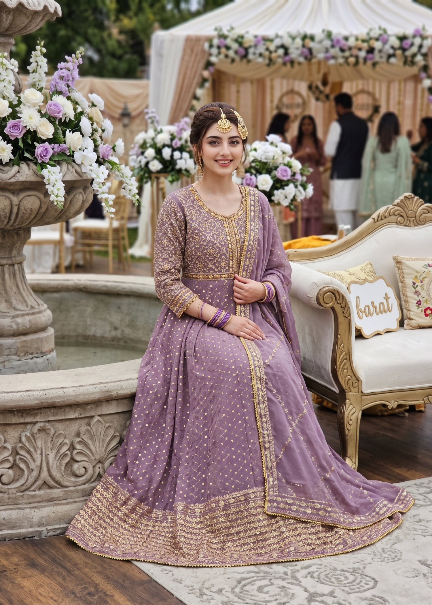 chiffon Maxi in Mauve