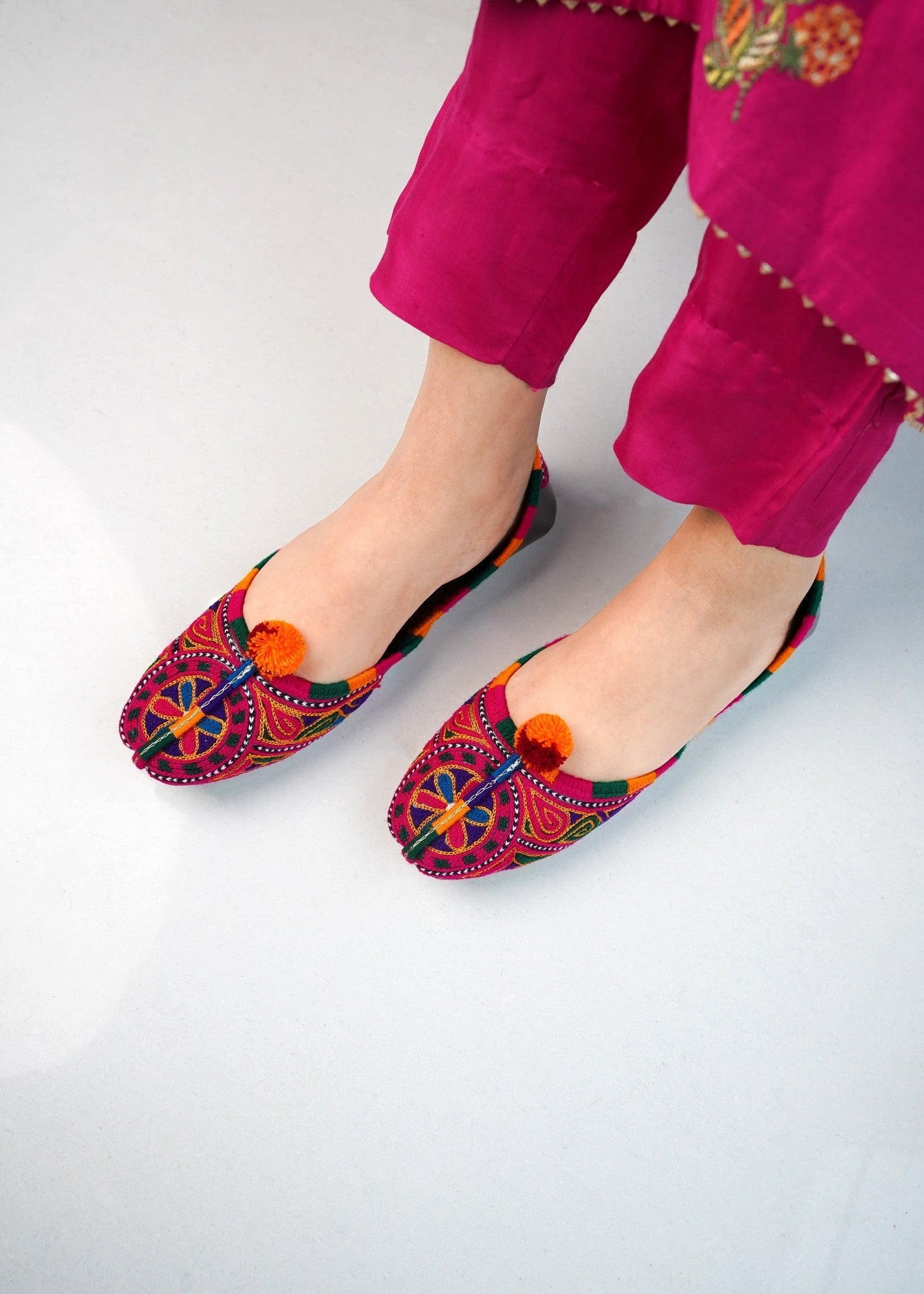 Khussa in Multi by - High Quality Women Khussa EMD1277