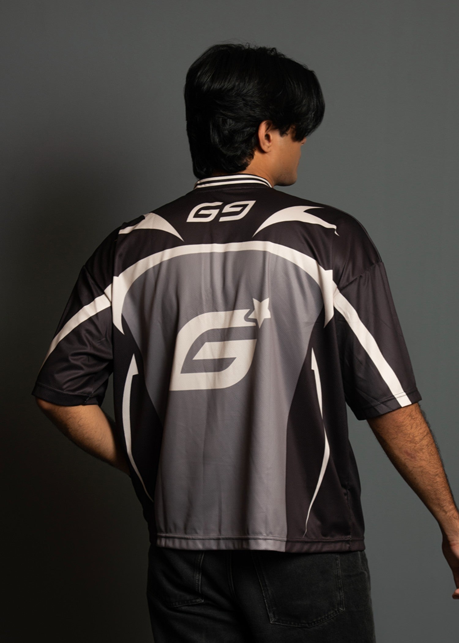 polyester T Shirt in Iron grey