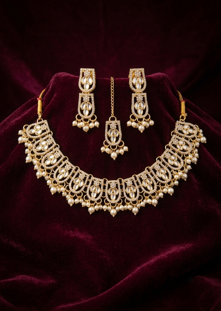 Jewelry Set in Gold Color by - Trendy Women Jewelry Set WWP0578