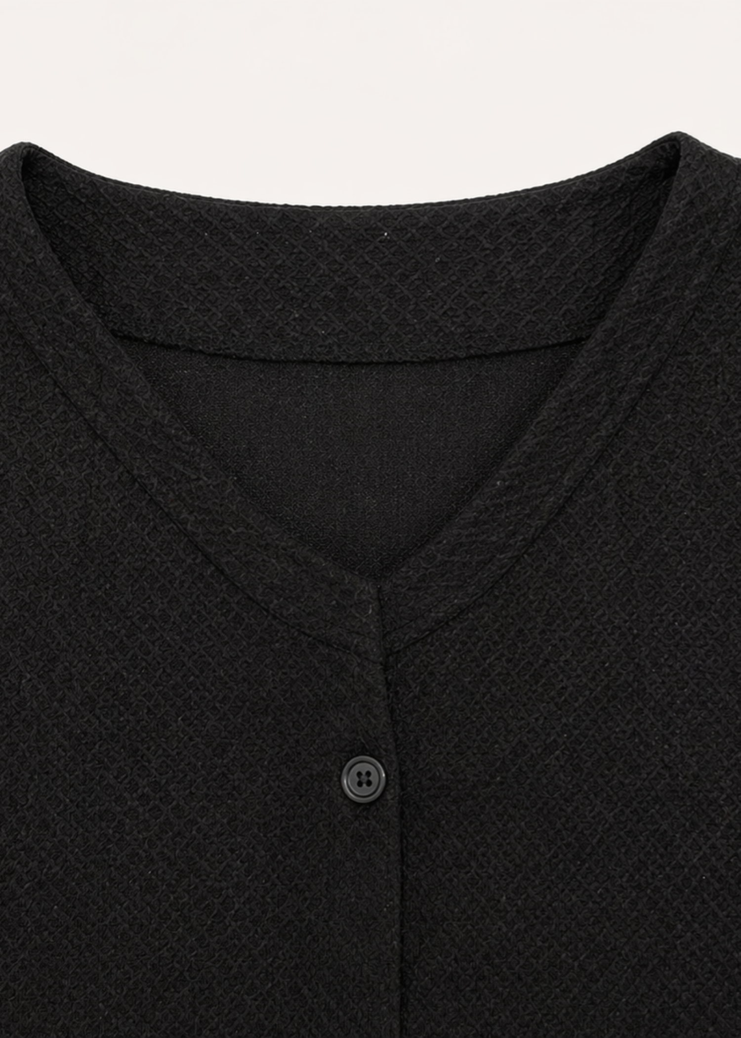 jersey knit Cardigan in Black