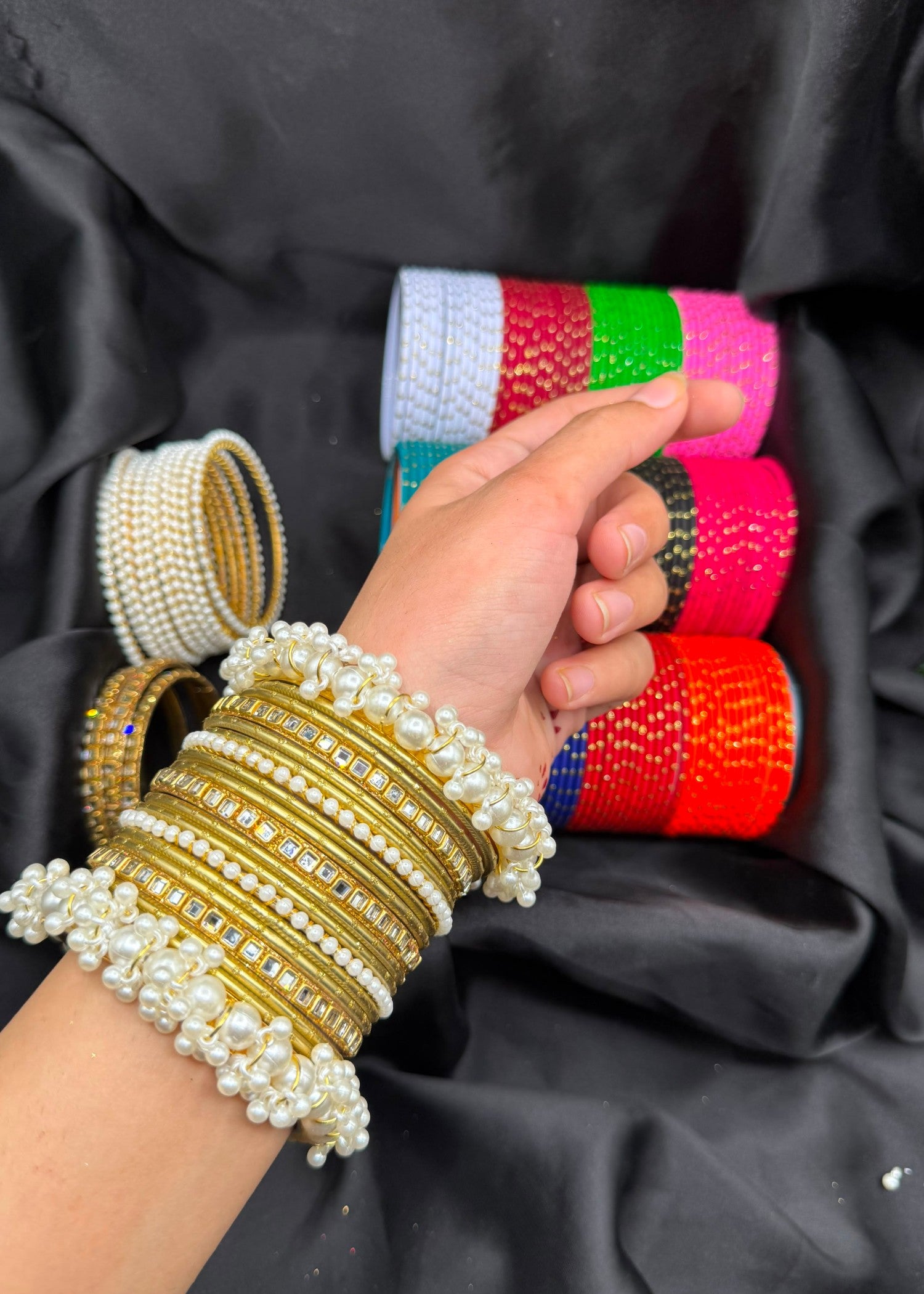 Bangles in Multi Color by - Trendy Women Bangles NCK7828