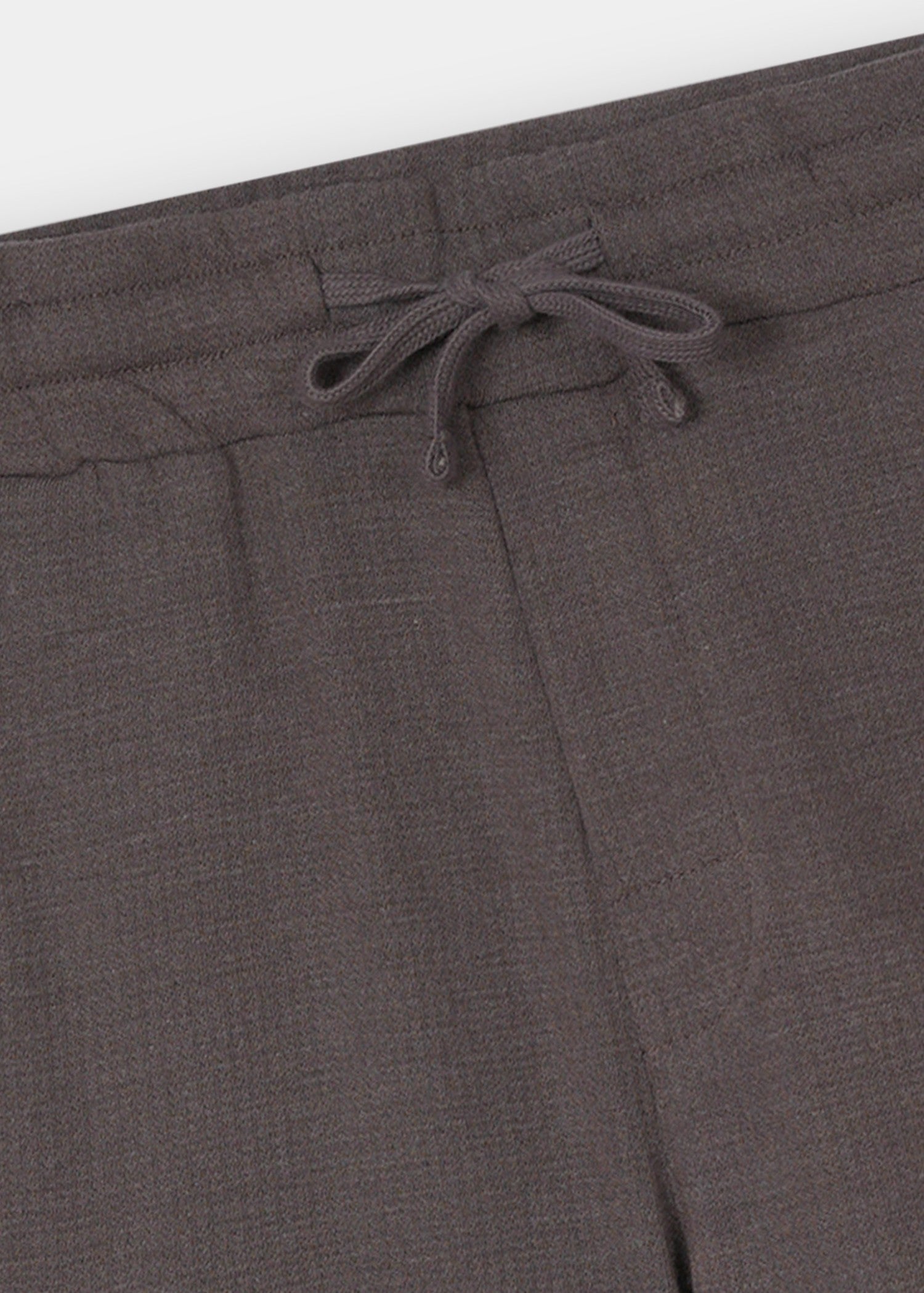 interlock knit Shorts in Dark brown