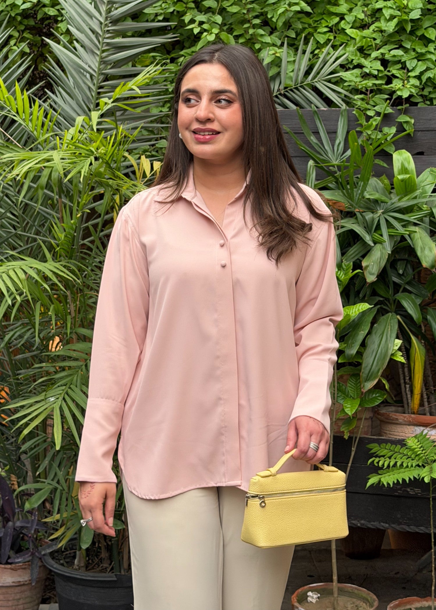crepe Top in Baby pink