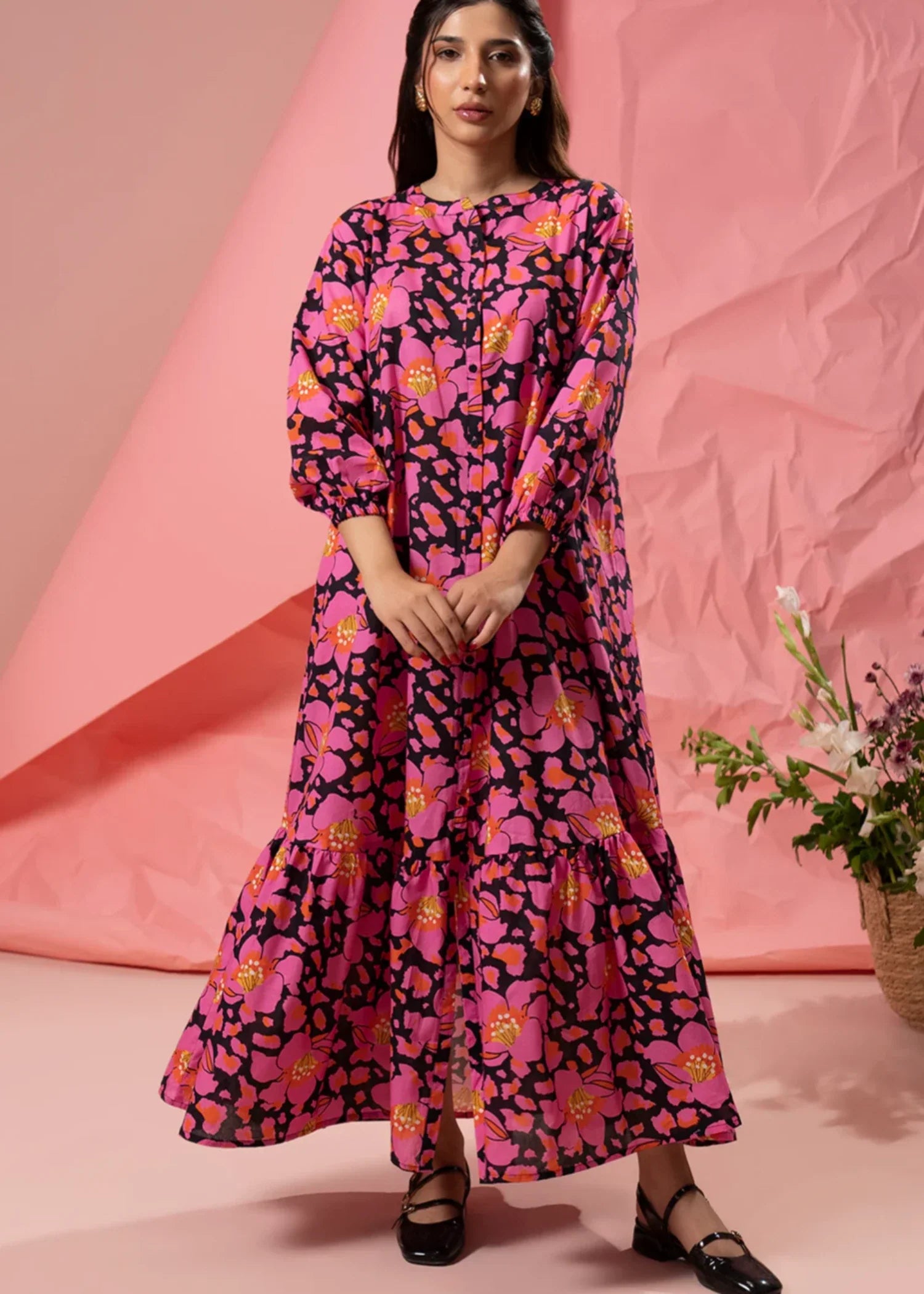 cambric Maxi in Bubblegum pink