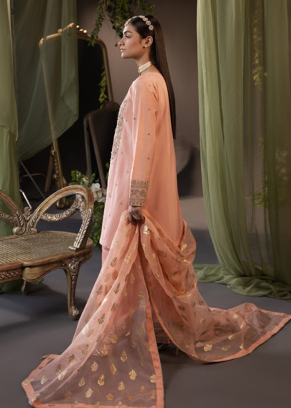 silk Kurta Set in Pink