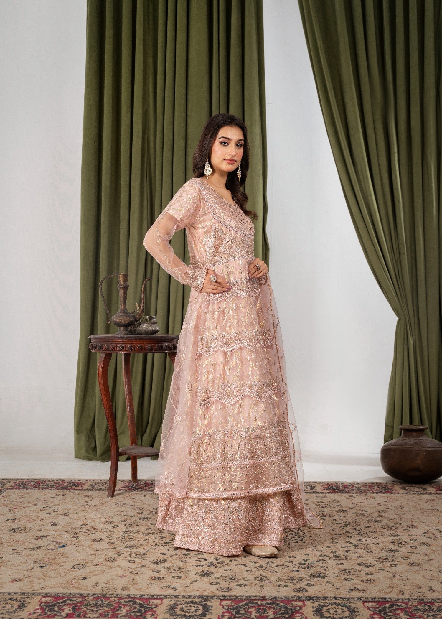 net Maxi in Peach orange