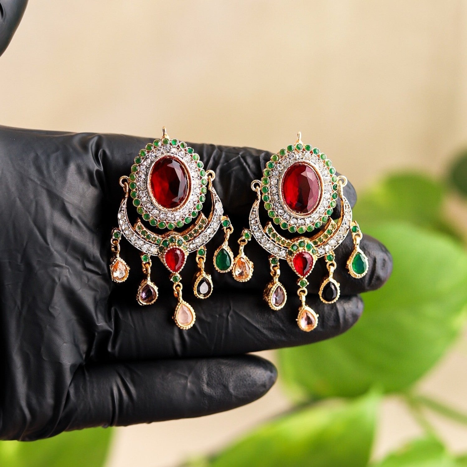Earrings in Multi Color by - Trendy Women Earrings BAF9339
