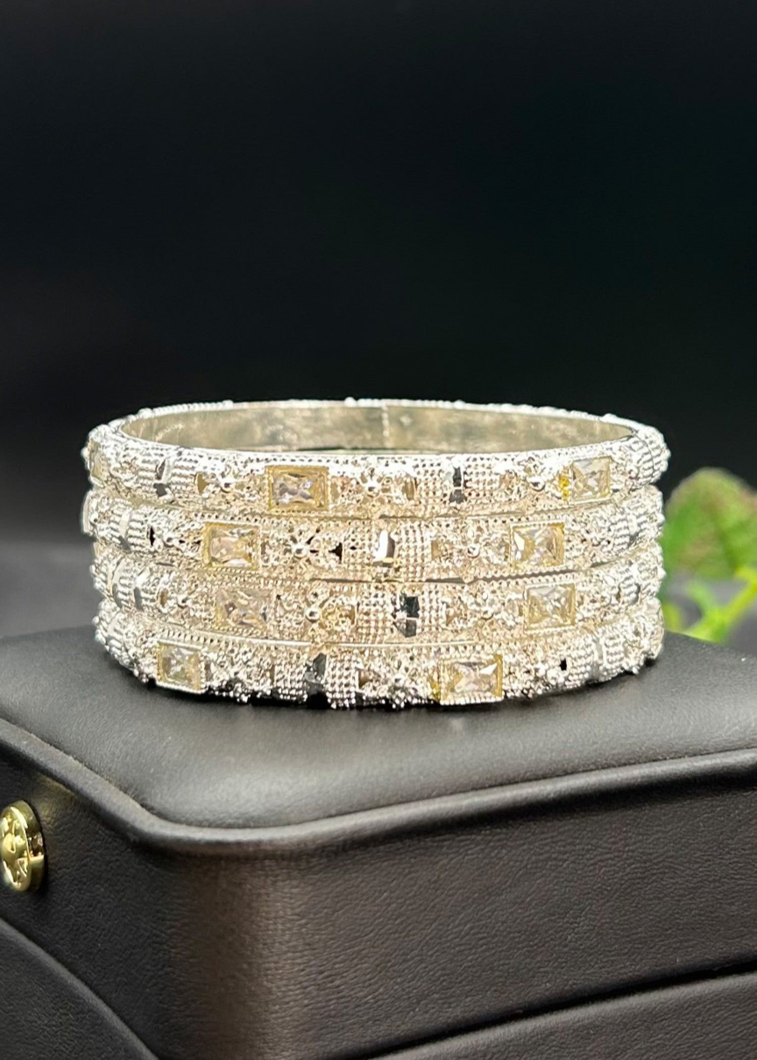 Bangles in White Color by - Trendy Women Bangles HTJ9969