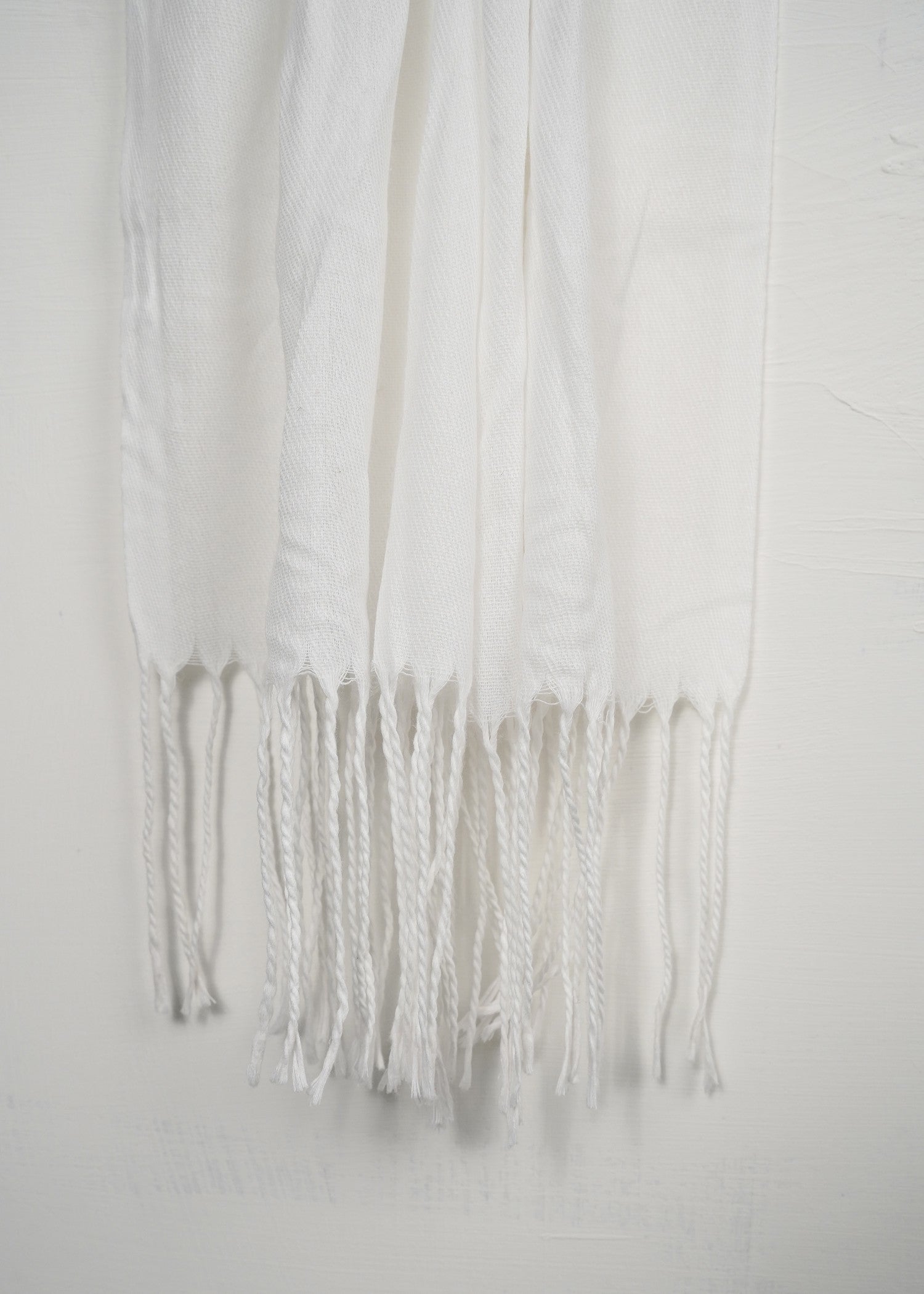 cashmere wool Hijab in White