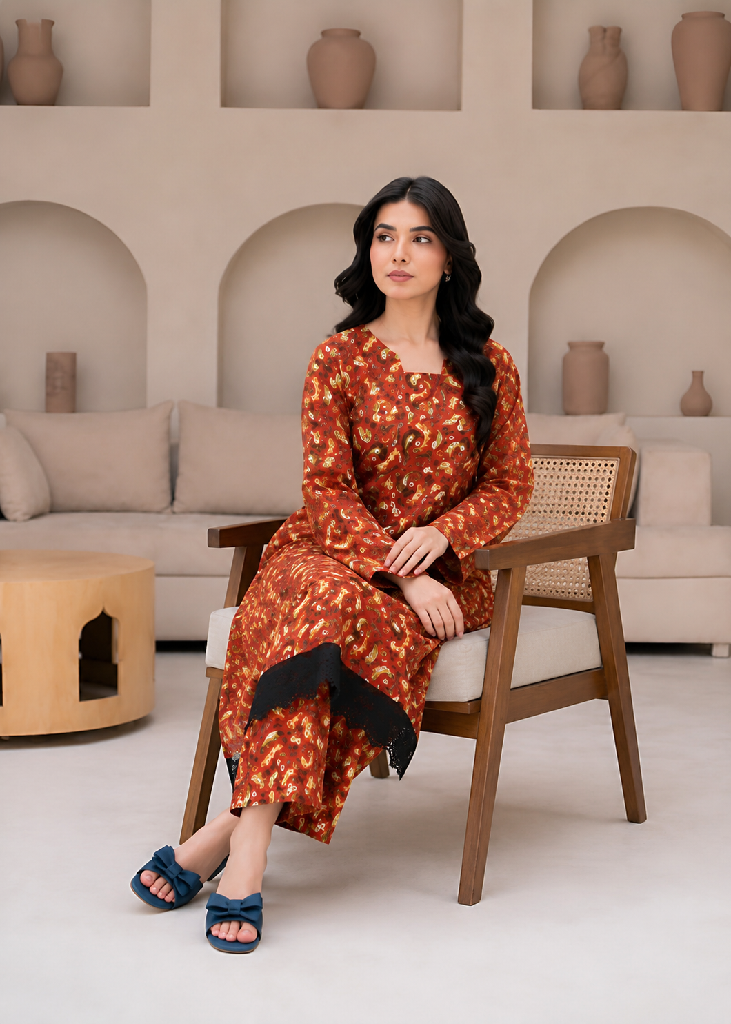 linen Co Ord Sets in Blood red