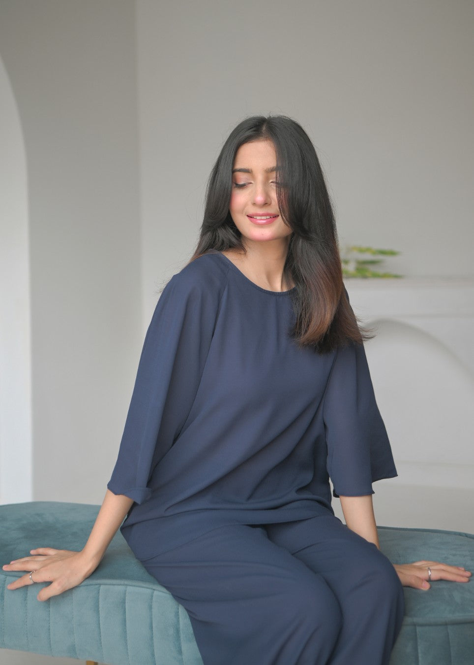 georgette Co ord Sets in Blue