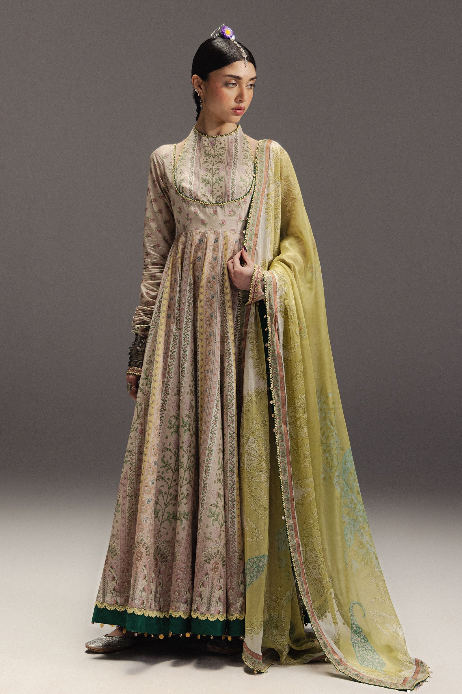 Anarkali Festive Luxury Lawn – Hoorain-D8